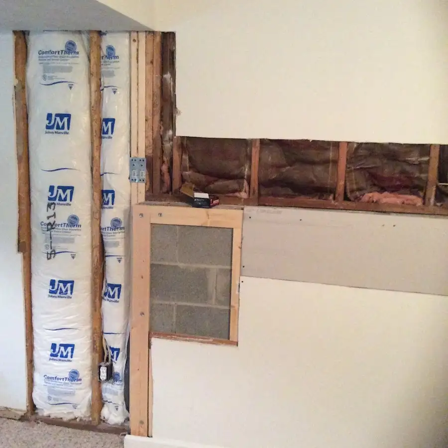 Wall insulation replacement during Contents Cleaning & Restoration in Wenatchee